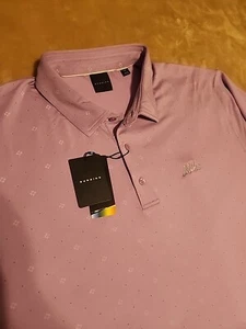 NEW Dunning Golf CoolMax mens polo shirt XXL Purple short sleeve Mike 2xl - Picture 1 of 8