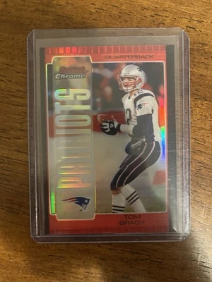 2005 Bowman Chrome - Tom Brady #8 Red Refractor - Image 1 of 2