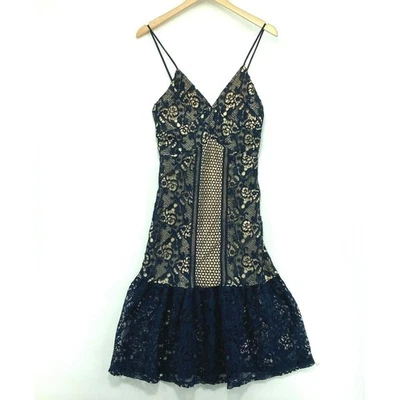 Romeo & Juliet Couture Women's Sleeveless Spaghetti Strap Lace Mini Dress Sz S - Image 1 of 4