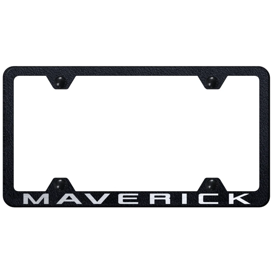 Ford Maverick Logo Wide Body License Plate Frame (Rugged Black) - Image 1 of 1