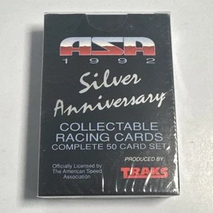1992 ASA Silver Anniversary Collectable Racing Cards Complete 50 Card Set Sealed - Picture 1 of 7