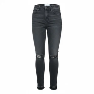 Frame Black Ripped Distressed Le High Skinny Slim Leg Denim Pants Jeans Size 23 - Picture 1 of 7