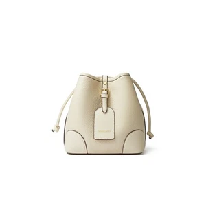 Small Leather Drawstring Shoulder Bag Premium 2 Way Bucket Crossbody Purse Fo... - Picture 1 of 7