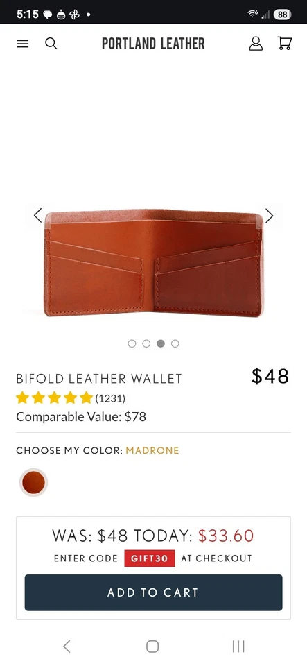 Portland皮革钱包 — 第 1/3 张图片