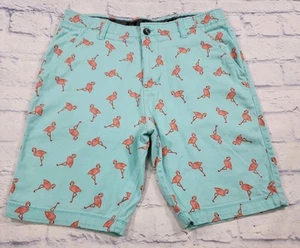 Pantalones Cortos Chinos Plugg PARA HOMBRES TALLA 34 Cintura Cómoda Rosa Flamencos Elastizados - Imagen 1 de 11