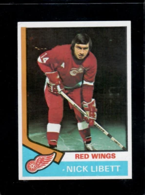 1974-75 TOPPS HOCKEY # 193 NICK LIBETT NICE CARD - Image 1 of 2
