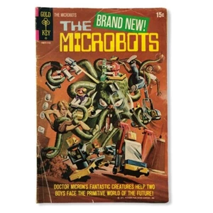 Llave dorada vintage 1971 Doctor Micron The Microbots edición de cómic #1 - Imagen 1 de 10