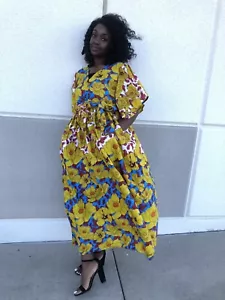 African Clothing For Women Ankara Long Maxi Dress Danshiki Party Dress - Picture 1 of 6