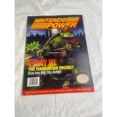 Nintendo Power Magazine Vol#33 TMNT II The Manhattan Proj. Complete SKU 3087 - Image 1 of 4