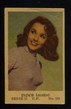Piper Laurie Vintage Dutch Movie Film Star Trading Card D151
