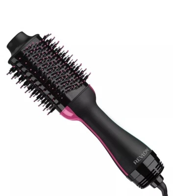 Revlon One-Step Volumizer Original Secador de Pelo y Cepillo de Aire Caliente Negro Rosa Probado  Foto 1 de 4