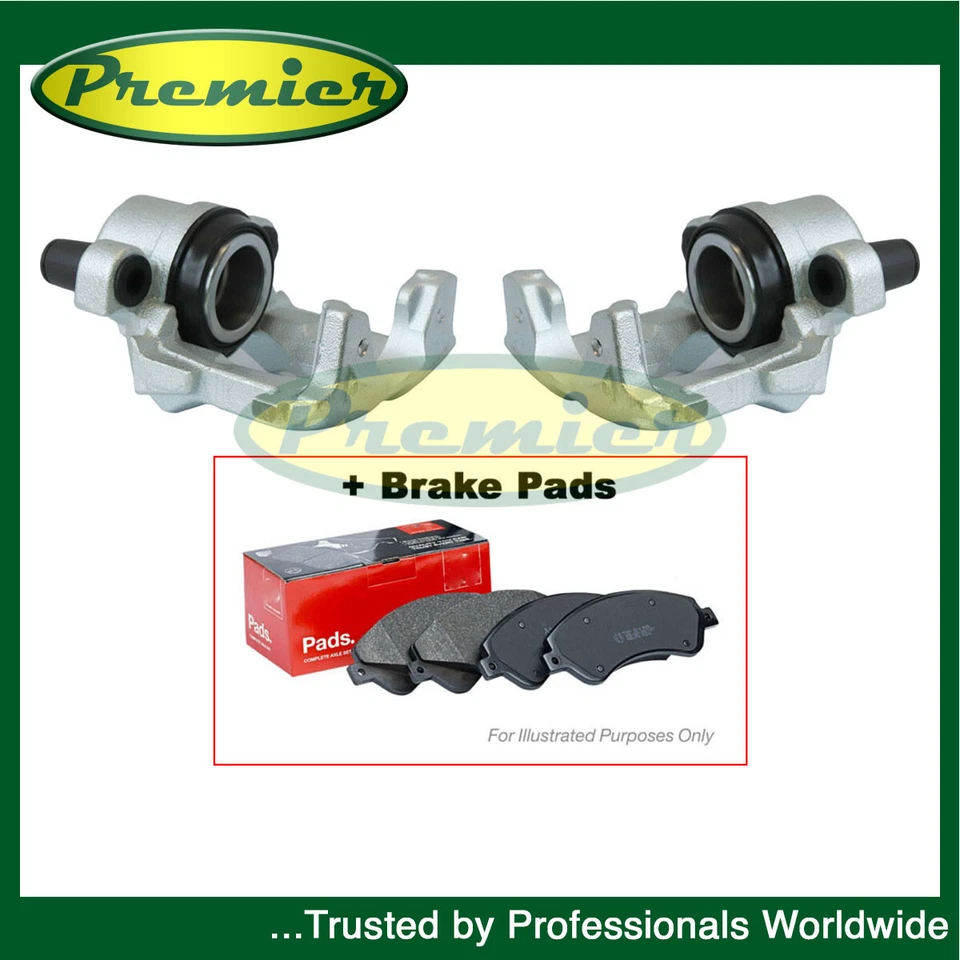 Premier Front Brake Calipers + Pads Fits Renault Twingo 2014- Dacia Logan 2012- - Image 1 of 1