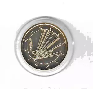 Portugal 2 euros 2021 - Presidencia del Consejo UE 24 quilates chapado en oro - Imagen 1 de 1