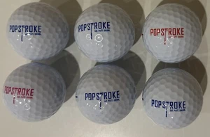 Bundle of 6 Popstroke Taylormade Distance + Golf Balls Tiger Woods - Picture 1 of 3