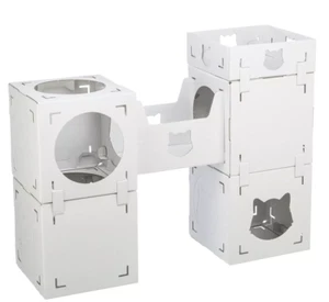 TRIXIE Casa Cara Modular Cardboard Cat Condo, Indoor Cat Play Tower - RRP £50 - Picture 1 of 5