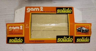 SOLIDO - 192 B BOX ORIGINALE Renault Alpine A 310 Gendarmerie (no modellino) - Immagine 1 di 4