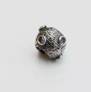 Genuine Pandora Charm "Purple Moonscape" - 79160ACZ - retired - Picture 1 of 1