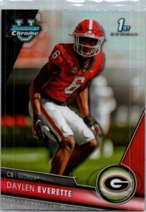 2023 Bowman University Chrome #9 Daylen Everette rifrattore - Foto 1 di 2