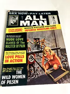 ALL MAN, Männerzeitschrift, Nazi Cover, März 1964. Band 4 Nr 9 - Bild 1 von 24