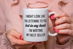 I'm Writing My Best Seller An Author Gift Coffee Mug Writer Mug Bookworm Reader - Picture 1 of 2