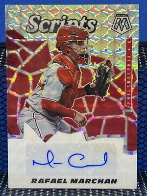 2022 Panini Mosaic RAFAEL MARCHAN Scripts Auto Philadelphia Phillies - Image 1 of 2