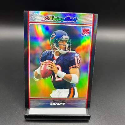 2007 Bowman Chrome #BC64 Chris Leak Chrome Refractor RC Chicago Bears - Image 1 of 2