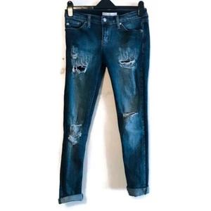 KanCan Mid Rise Distressed Skinny Jeans Junior’s size 7 Women’s size 27 4 - Picture 1 of 6