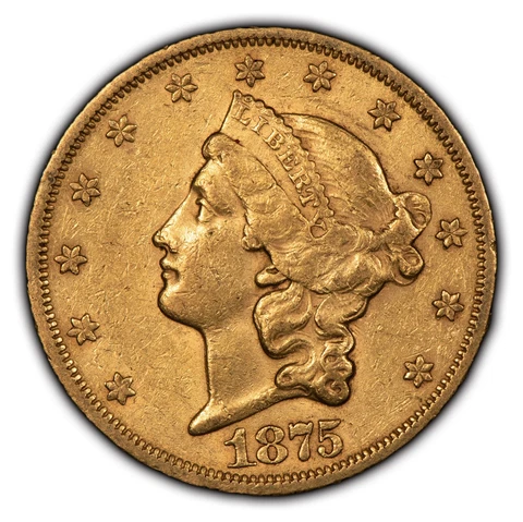 1875-S G$20 Liberty Gold Double Eagle - Luster - AU - SKU-G1821 Cover