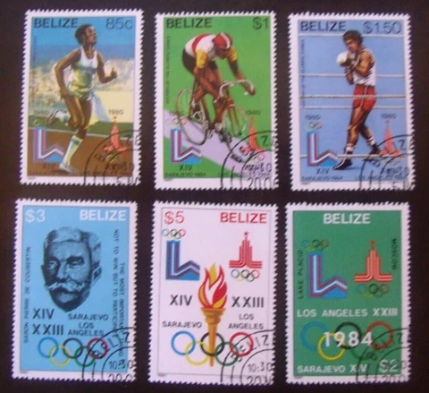 Belize Stamps Lot#D76  Olympics  1980, 1981, 1984 Cover