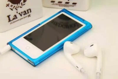 Hard Plastic Crystal Clear case cover for iPod nano 7 7th 8th  Generation -Blue - Image 1 of 4