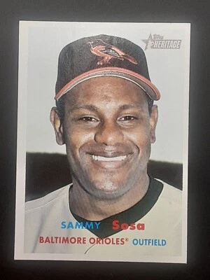 Sammy Sosa 2006 Topps Heritage #60 - Baltimore Orioles - Image 1 of 2