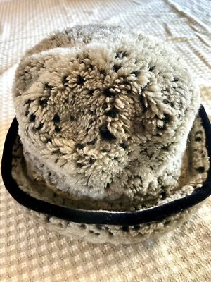 Sombrero holgado gris/tostado/negro Liz Claiborne talla única Foto 1 de 4
