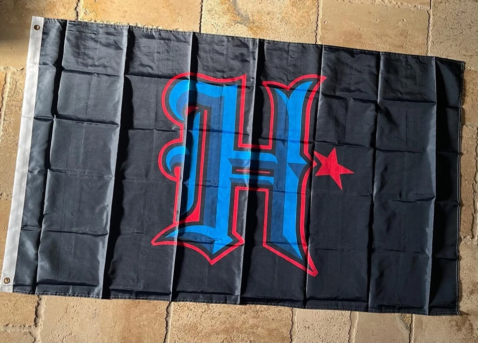 Houston Texans Ciudad Acero Profundo Azul Nuevo Logo 3x5 pies Bandera Foto 1 de 1