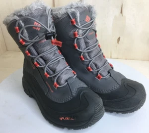 Columbia Kids' Youth Bugaboot Iii Girls-K Snow Boot Youth Size 5 Gray and Coral - Picture 1 of 8