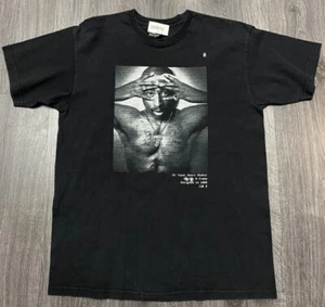 Hype Means Nothing Tupac T Shirt Large Black White Tupac Graphic Top - Picture 1 of 9