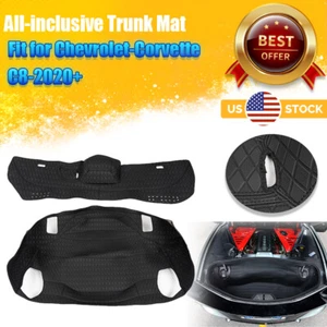 Juego de alfombrillas de cuero para maletero trasero Corvette C8 2020-24 Stingray Z51 Z06 E-ray - Imagen 1 de 16