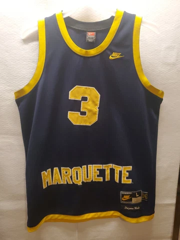 Men’s L Nike Dwayne Wade Marquette University Basketball Jersey Cover