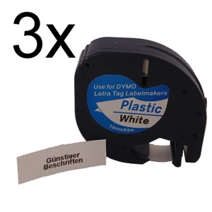 Dymo-S0721660-LetraTAG-Plastikband-weiss-D  201530101622  Plastic White Ersatz - Bild 1 von 7