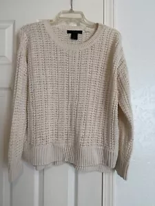 Calvin Klein Women’s Knit Sweater, White Cream, XL - Picture 1 of 5