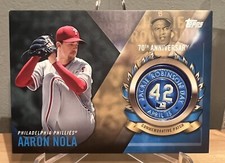 Aaron Nola 2017 Topps Jackie Robinson Day Commemorative Patch #JRPC-AN Patch