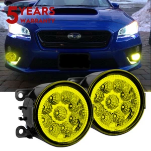 For 2012-2019 Subaru Outback Front Driving Bumper Fog Light Yellow Lens Lamp Set - Foto 1 di 13