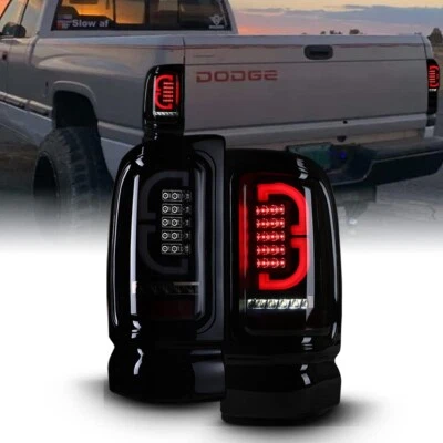 For 1994-2001 Dodge Ram 1500 2500 3500 LED Tail Lights Brake Lamps Smoke Lens - Imagem 1 de 4