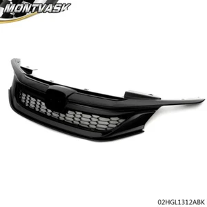 Front Bumper Upper Grill Mesh Grille Black Fit For 2016 2017 Honda Accord Sedan - Picture 1 of 12