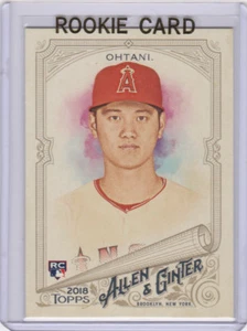 SHOHEI OHTANI ROOKIE CARD 2018 Topps Allen & Ginter's RC Baseball JAPANESE STAR - Picture 1 of 2