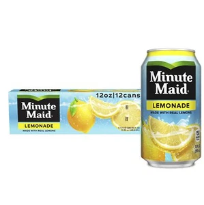 Minute Maid Lemonade Fruit Juice, 12 fl oz, 12 Cans - Picture 1 of 7