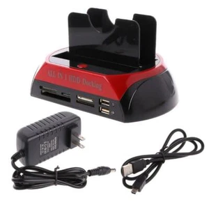 IDE SATA Dual All In 1 HDD Dock Docking Station Hard Disk Drive Hdd 2.5 3.5 Usb - Picture 1 of 11