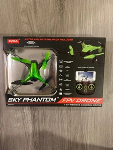 SYMA Sky Phantom FPV Drone 4 CH Remote Control Drone Green, Phone Not Included - Picture 1 of 2