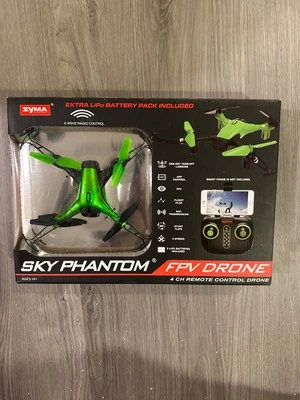 SYMA Sky Phantom FPV Drone 4 CH Remote Control Drone Green, Phone Not Included - Image 1 of 2