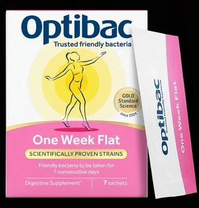 Optibac Probiotics One Week Flat - 28 Sachets - Picture 1 of 10