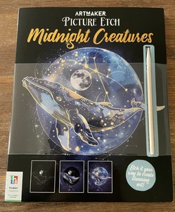 Art Maker Picture Etch Midnight Creatures - Book by Hinkler PTY LTD Explore NEW - Bild 1 von 5